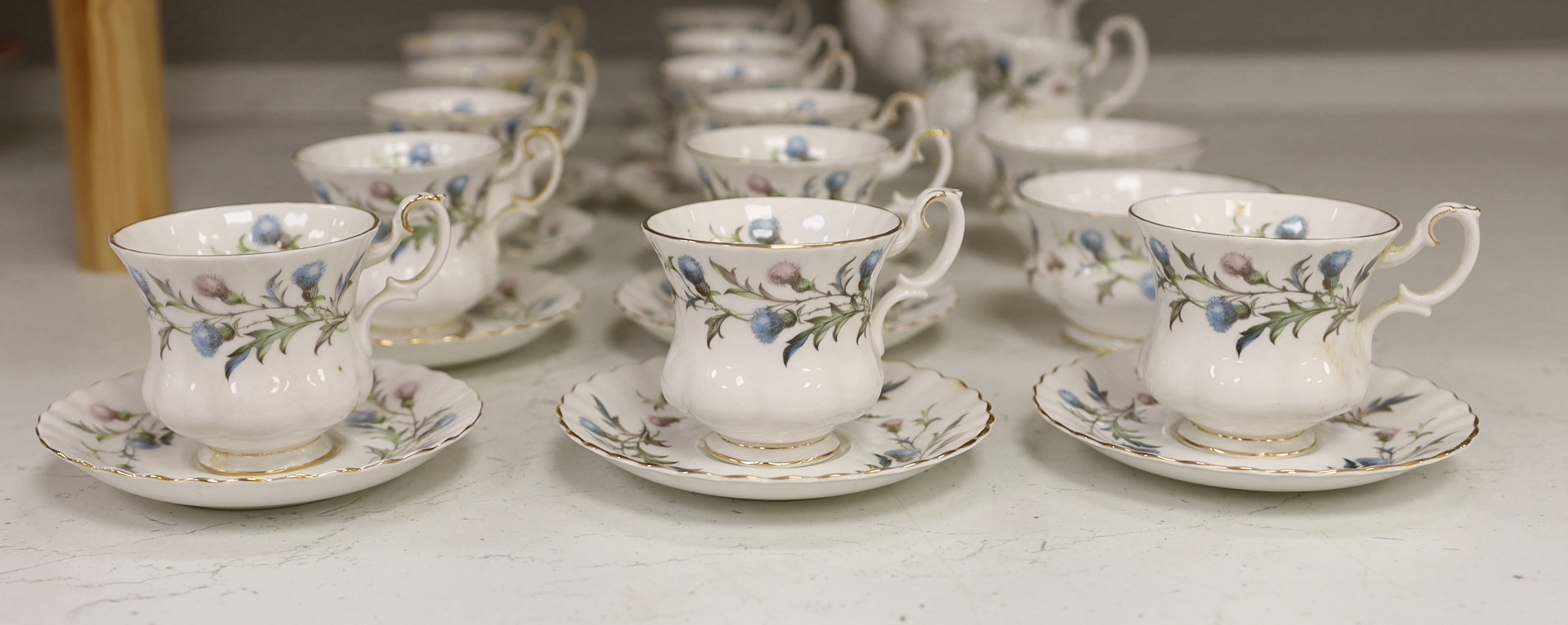 A Royal Albert Brigadoon coffee set